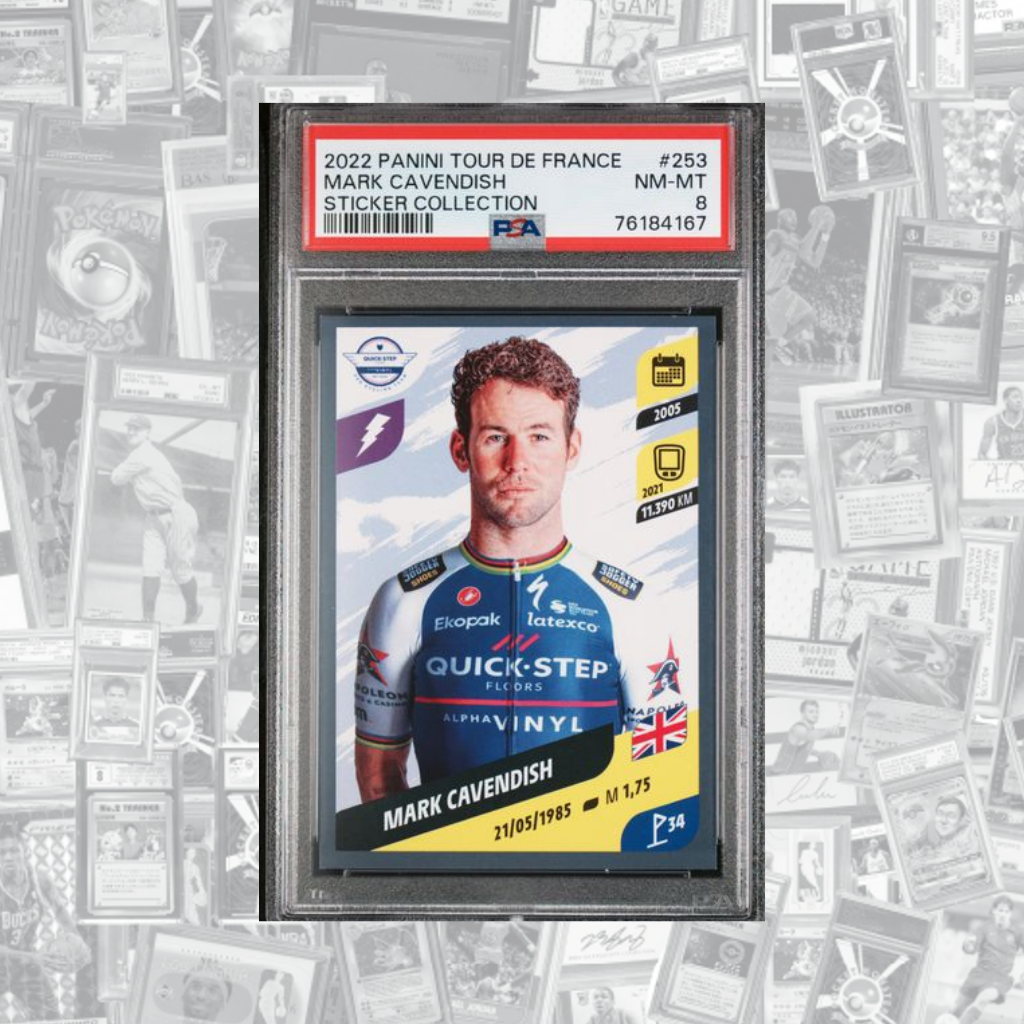 Mark Cavendish PSA 8 (Near Mint - Mint) Panini Tour De France 2022 #253