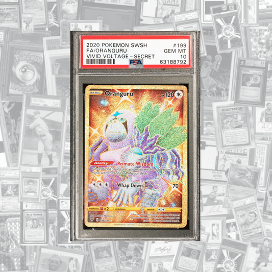 Oranguru Secret Rare Gold PSA 10 Vivid Voltage (2020) #199