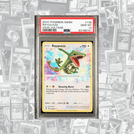 Rayquaza Amazing Rare PSA 10 Vivid Voltage (2020) #138