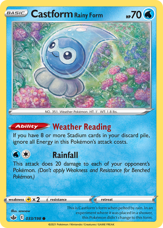 033/198 Castform Rainy Form