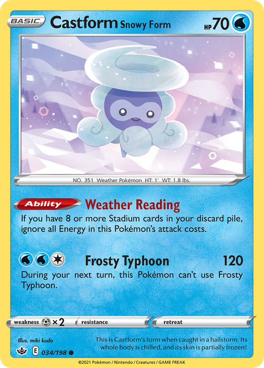 034/198 Castform Snowy Form