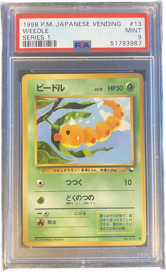 Weedle (jp) - PSA 9 - Vending Series 1 1998