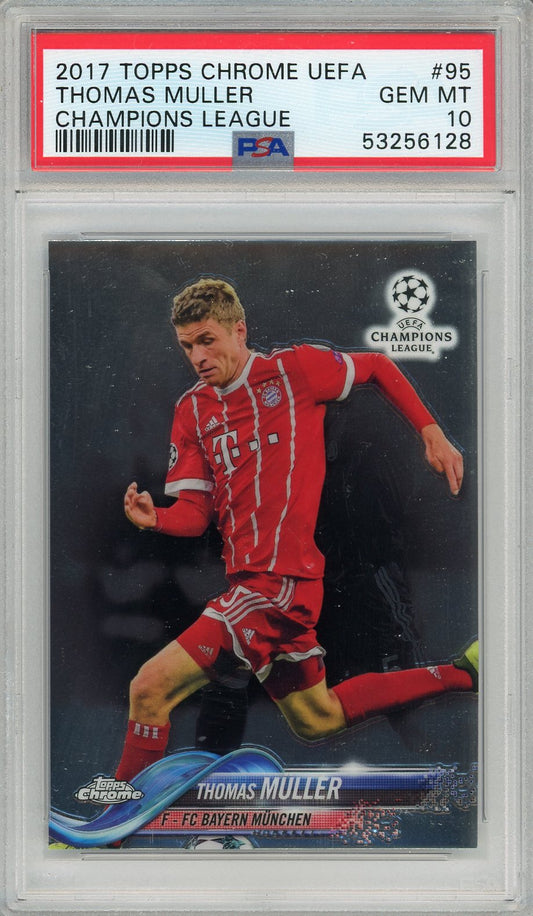 Thomas Muller PSA 10 - Topps Chrome Champions League 2017 - Base #95